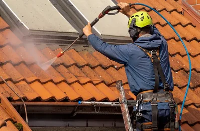 Démoussage et hydrofuge de toiture à Crosmières